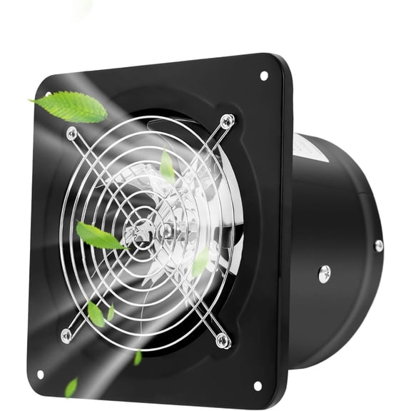 Miumaeov 6 inch Exhaust Fan, 308CFM Wall Mounted Vent Fans, Ventilation Blower for Ceiling Bathroom Attic Window Basement Ventilation Fan, 110V 40W 60Hz