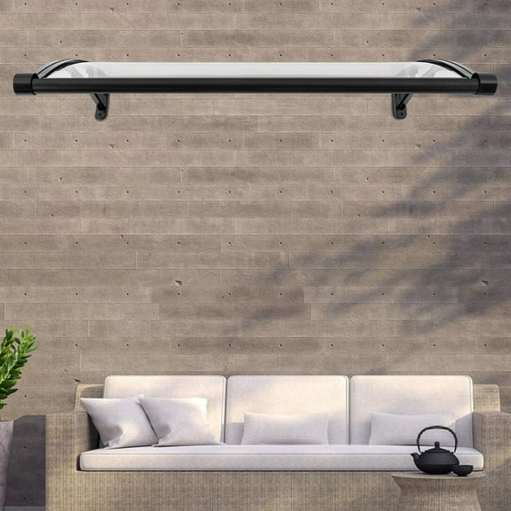 Miumaeov 60*100cm Front Doors/Windows Overhang Awning for Sun Shutte w/ Pre-drilled Holes