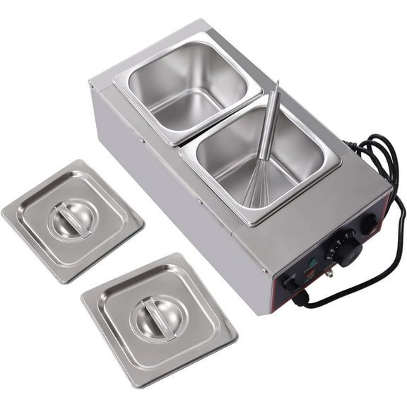 Miumaeov 6L Chocolate Tempering Machine Electric Melting Pots Stainless Steel Food Warmer