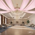 thumbnail image 1 of Miumaeov 6pcs 5 x 20ft / 30 ft Ceiling Drapes Wedding Ceiling Draping Backdrop Curtains for Party Ceremony Decoration, 1 of 35