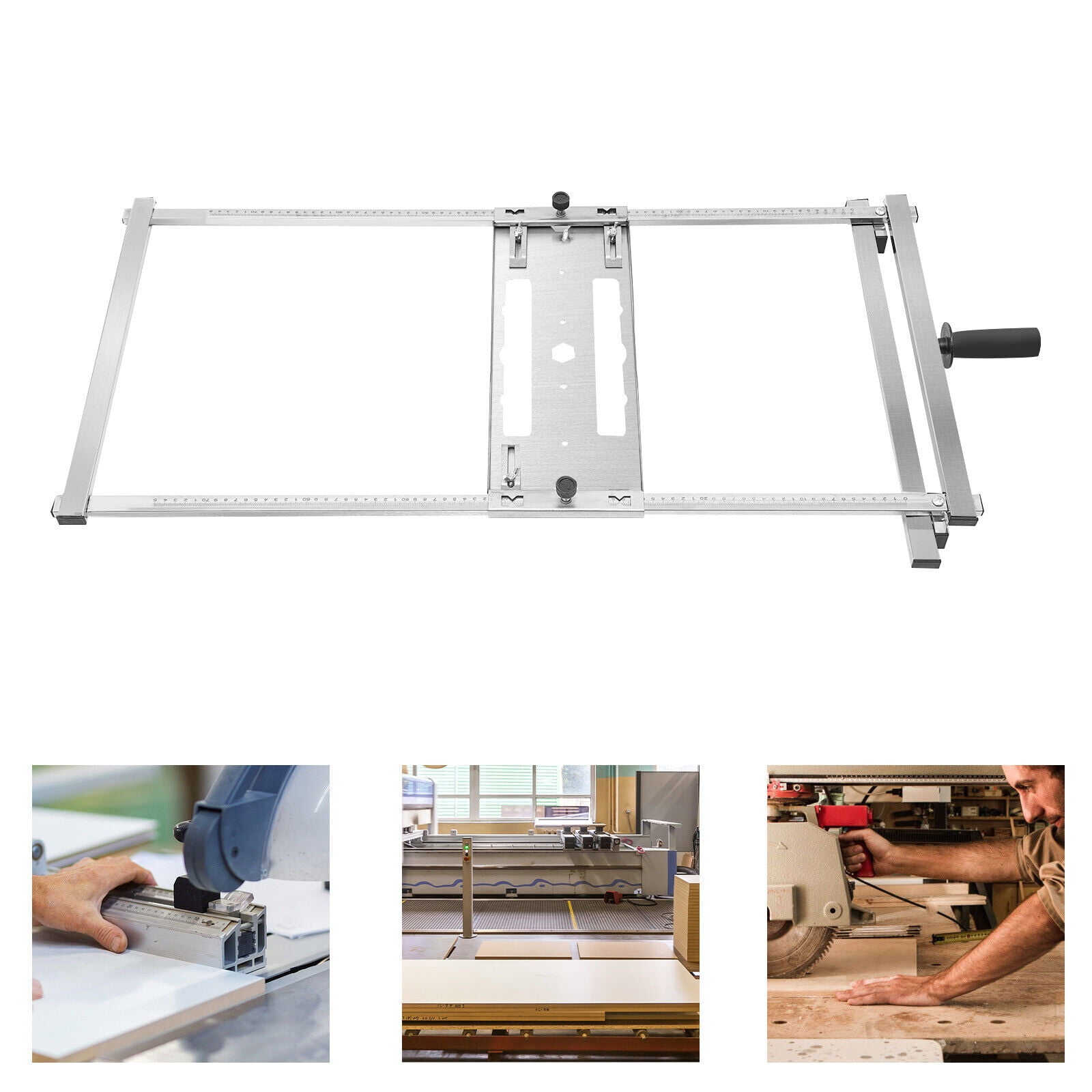Miumaeov 7inch Circular Saw Guide System Stainless Steel Track Cut Edge ...