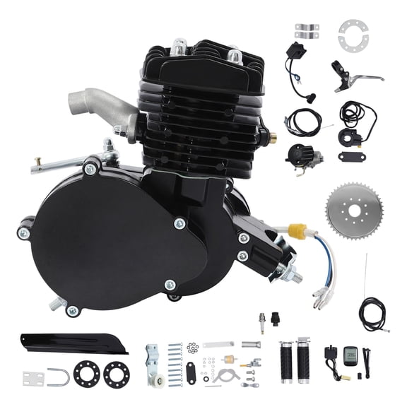 Miumaeov 80cc Bicycle Engine Kit, 2 Stroke Gas Motorized Bike Conversion Kit for 26-28 Inch Bikes, Petrol Motor with CDI Ignition