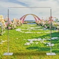 thumbnail image 1 of Miumaeov 9.8 x 9.8ft Square Wedding Arch Backdrop Stand Birthday Party Metal Balloon Frame Prop, 1 of 16