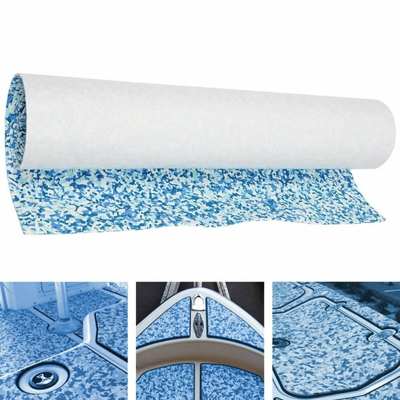 Miumaeov 94"x 35" EVA Foam Marine Boat Flooring Mat Yacht Teak Decking Sheet Carpet Pad Anti-slip Mat