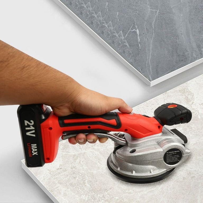tile suction vibration installation tool Cordless Tile Installing Machine Vibration Leveling Machine Portable 8  Adjustable Speed Suction Cup Tiler Vibrator for Dewalt20V main image 1