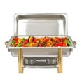 Miumaeov 9L Chafing Dish Buffet Trays Stainless Steel Rectangle Chafer