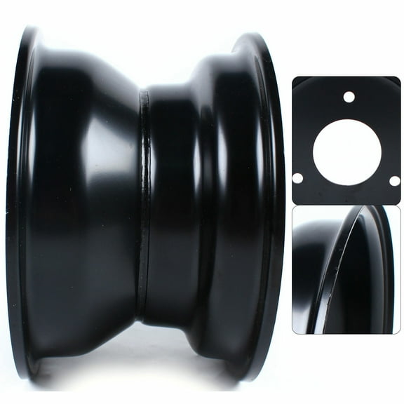 Miumaeov ATV Wheel Rim 7" For Taotao Quad Go Kart 125cc 16x8-7 Tire Replacement 78mm 3 Hole Space