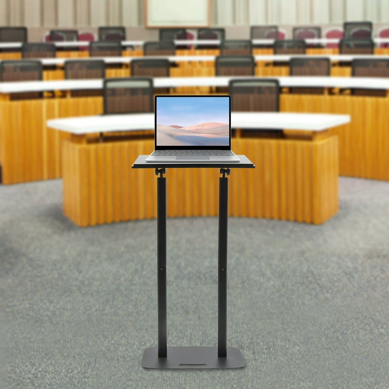 Acrylic Podium Stand - 45.3" Height, Adjustable Angle Lectern For Church, School, Wedding, Office (10mm Thick)