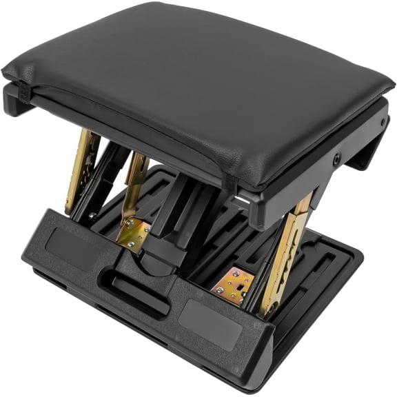 Miumaeov Adjustable Footrest, Adjustable Foot Rest for Under Desk at Work Ergonomic Foldable Footrest with 4-Level Height Adjustment