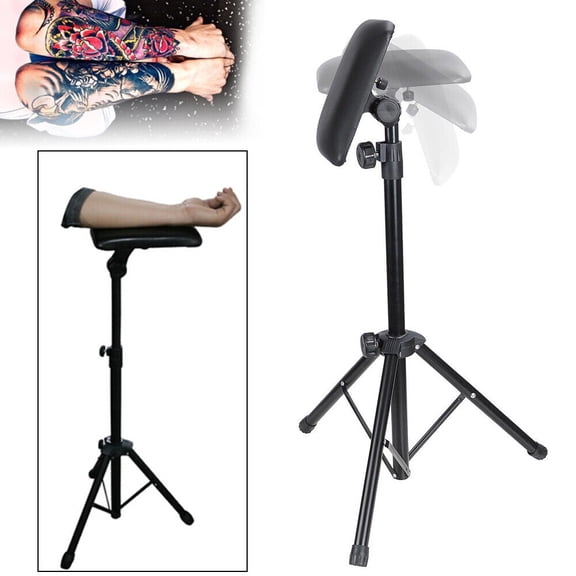 Miumaeov Adjustable Tattoo Armrest Arm Leg Rest Tripod Stand Salon Tattoo Workstation