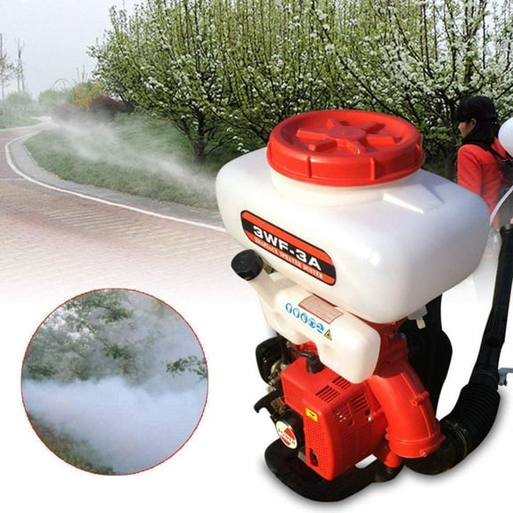 Miumaeov Agricultural Mist Duster Sprayer, 43CC Backpack Gasoline Powered Garden Blower Machine with 14L Tank
