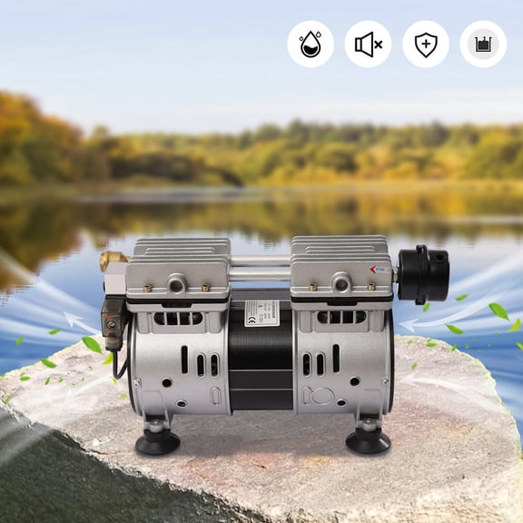 Miumaeov Air Compressor, 3/4 HP Pump Compressor with Silencer for Ponds and Lakes