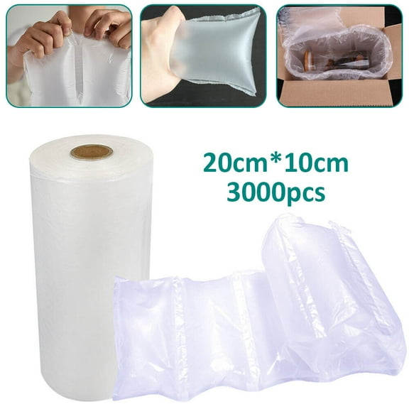 Miumaeov Air Pillow Cushion Filler Bag Roll Mini Air Packing Easi Machine 3000pc 20*10cm