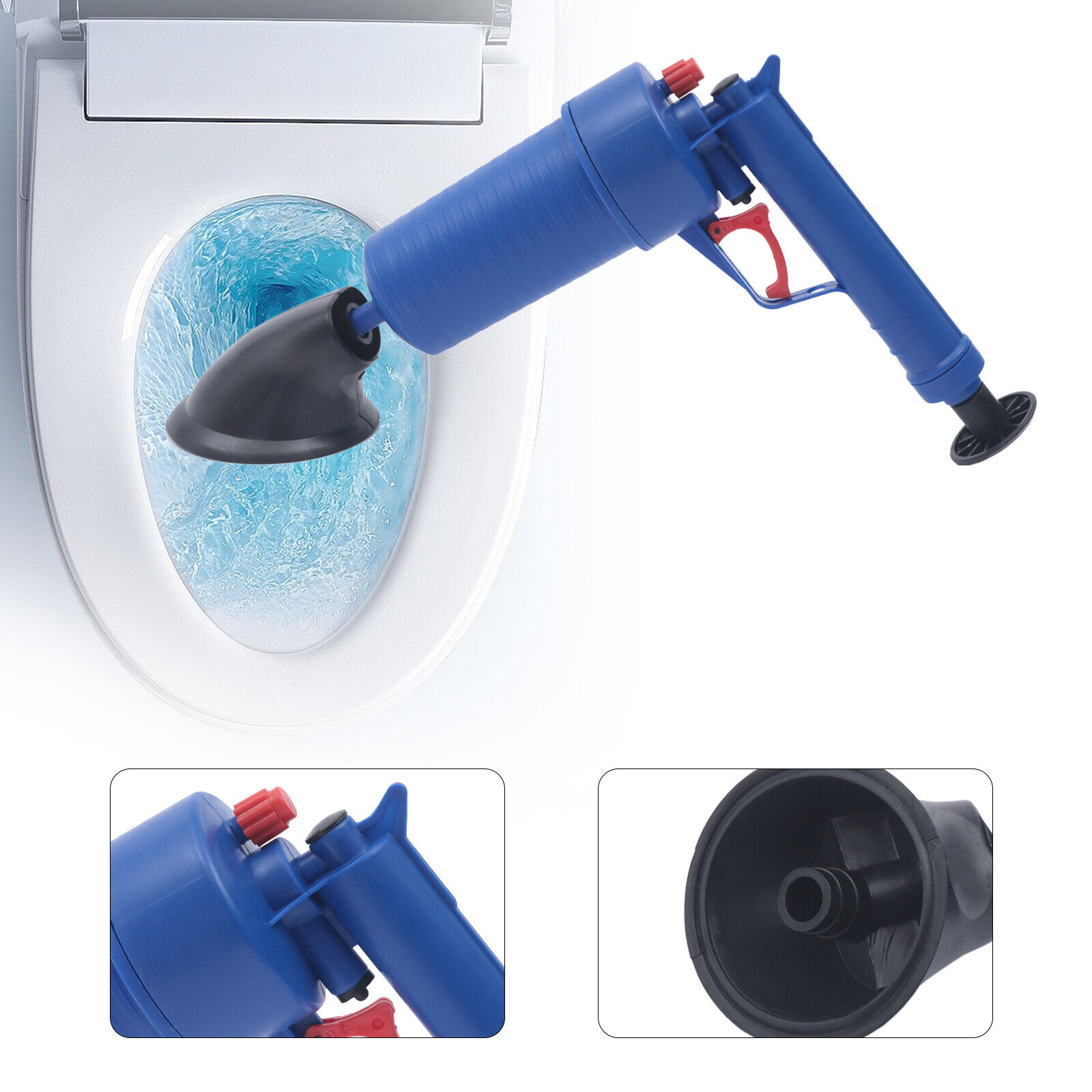 Miumaeov Air Power Drain Blaster Gun High Pressure Pump Cleaning