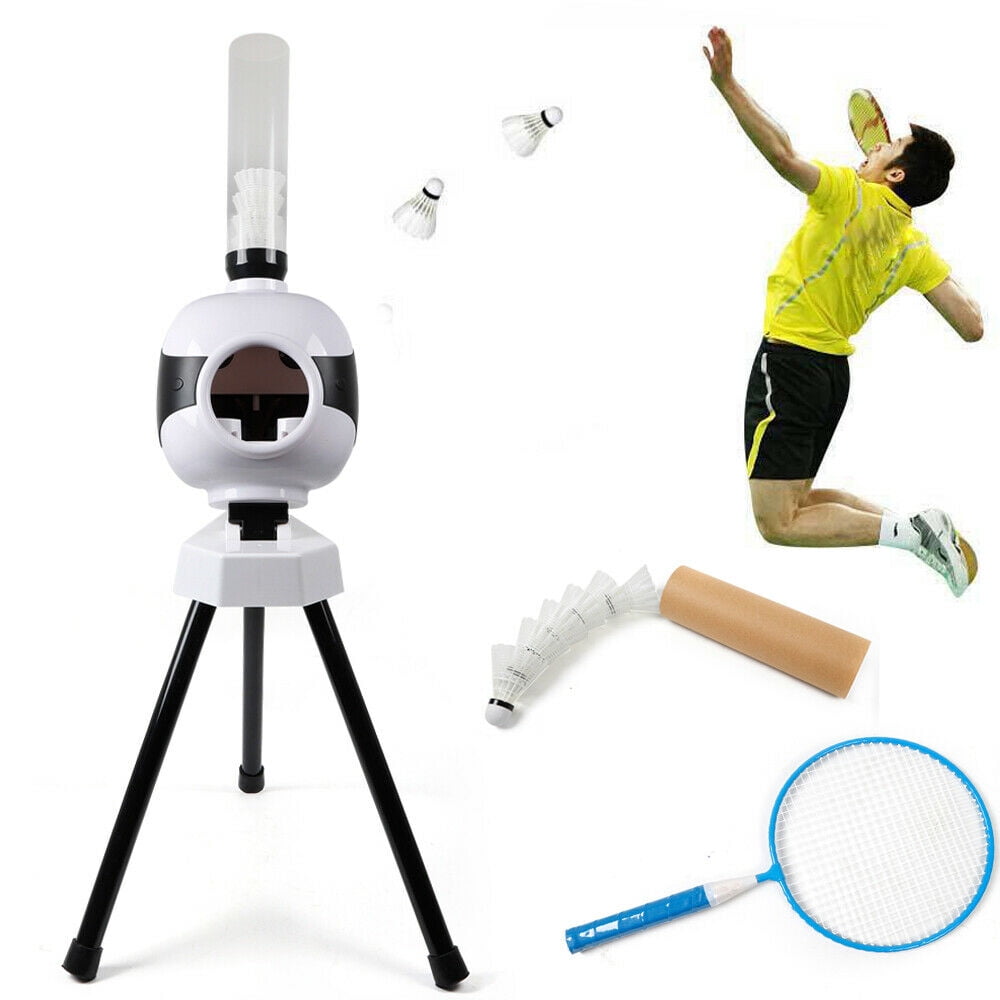 Miumaeov Automatic Badminton Launcher Shuttlecock Robot Trainer Serve Machine 6-10 Meters