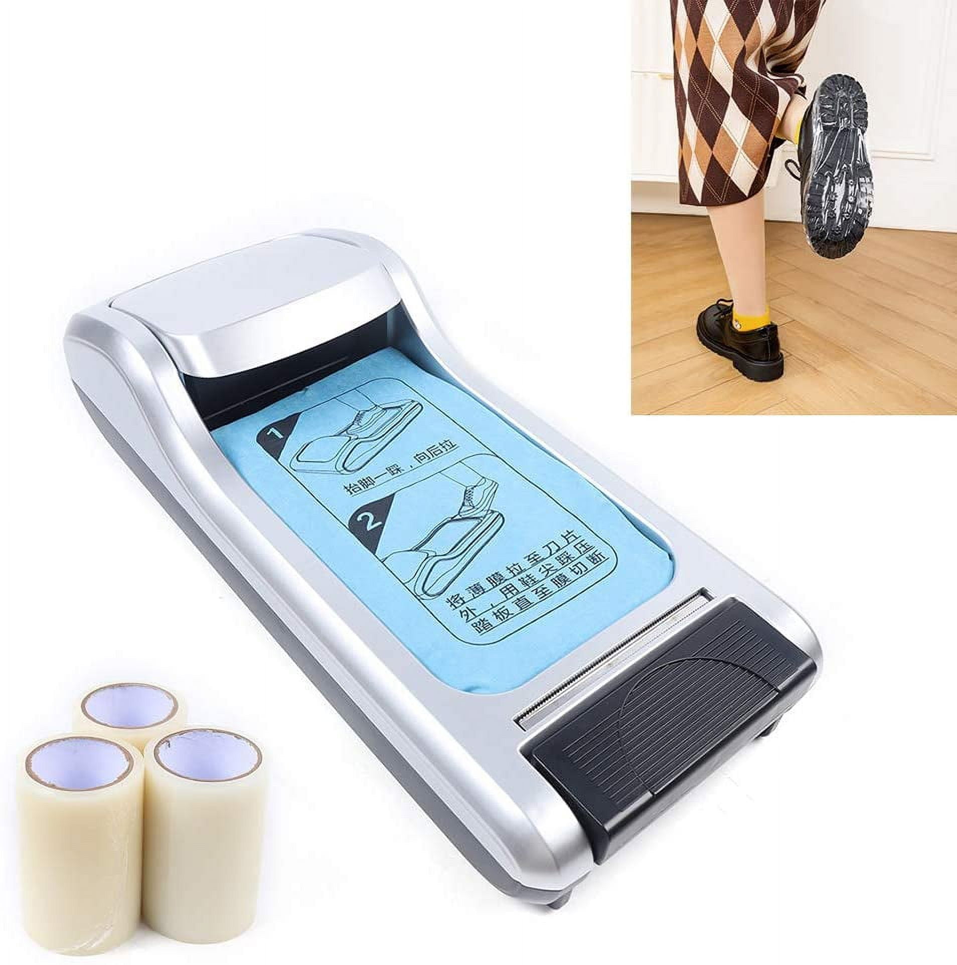 Miumaeov Automatic Shoe Cover Dispenser Machine Disposable With Shoe