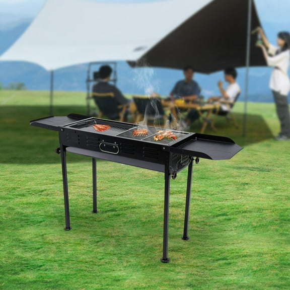 Miumaeov BBQ Grill Portable Charcoal Grill Outdoor Camping Collapsible Barbecue Grill