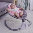 thumbnail image 1 of Miumaeov Baby Swings, Remote Control Baby Rocker, Canopy with Netting, Music Hanging Toys, Cradling Portable Swing for Infants, Cradle Rocker Seat Bouncy Rocking for 0-12 Months Newborn Babies (Pink), 1 of 7