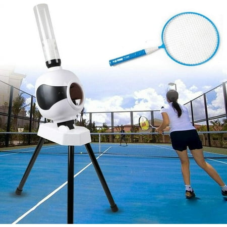 Miumaeov Badminton Training Machine, Automatic Badminton Serve Machine Shuttlecock Serve Robot Trainer for Sport Pace Training