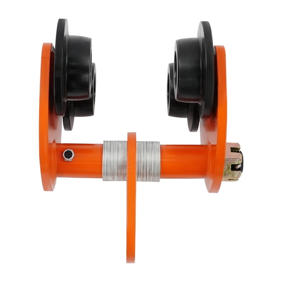Miumaeov Beam Trolley Adjustable 90-140mm Joist Trolley Manual Sliding Trolley with Track Rollers 2 Ton Load Capacity