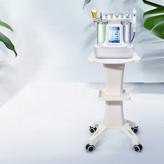 Miumaeov Beauty Salon Trolley Cart with 2 Tires Tray Rolling Beauty Trolley with 4 Rolling Wheels Professional Esthetician Cart Mobile Tattoo Cart