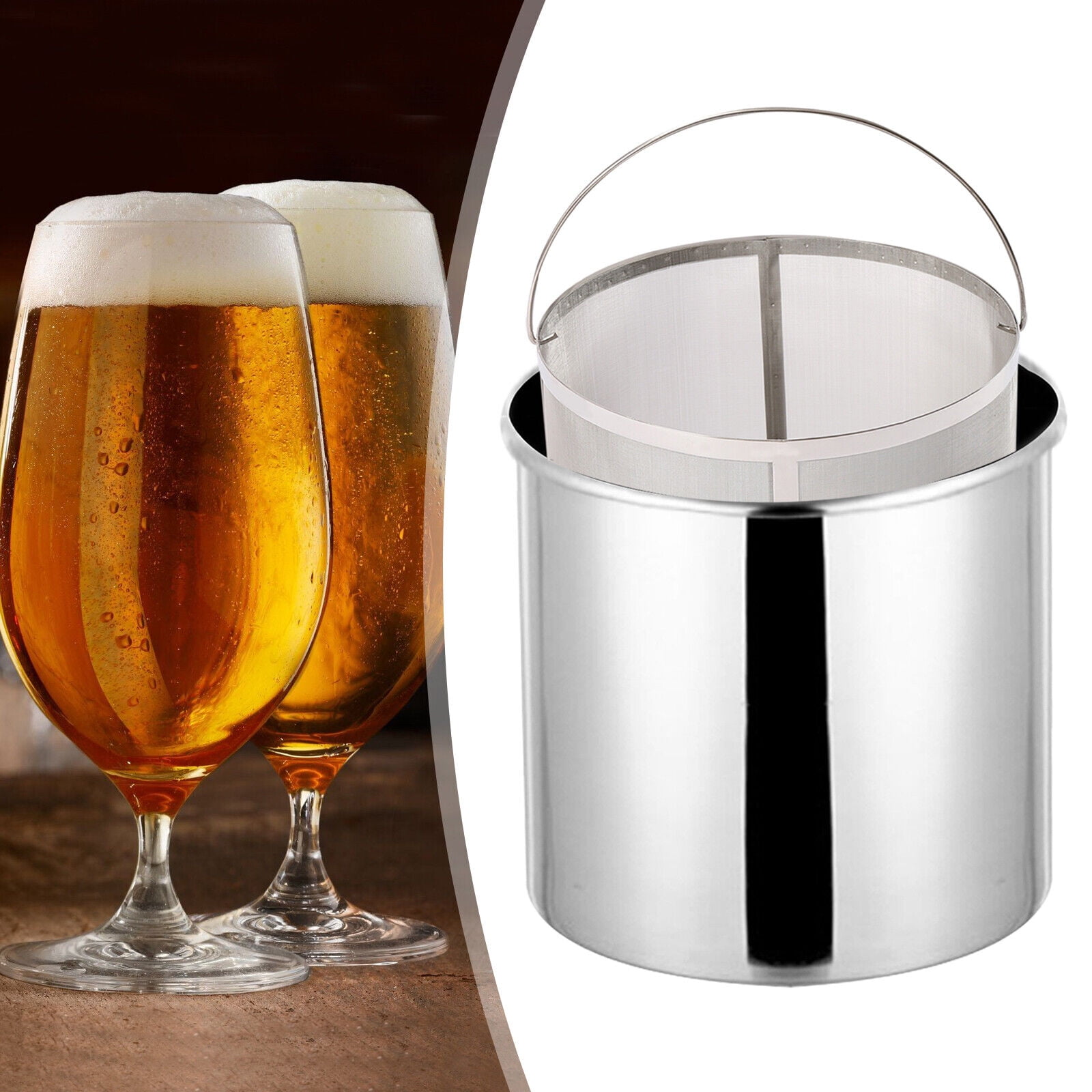 Miumaeov Beer Brew Filter Basket Dry Hops Steeper Filter Stainless