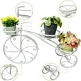 thumbnail image 1 of Miumaeov Bicycle Plant Stand Garden Flower Pot Yard Iron Basket Shelf Home Garden Decor, 1 of 9