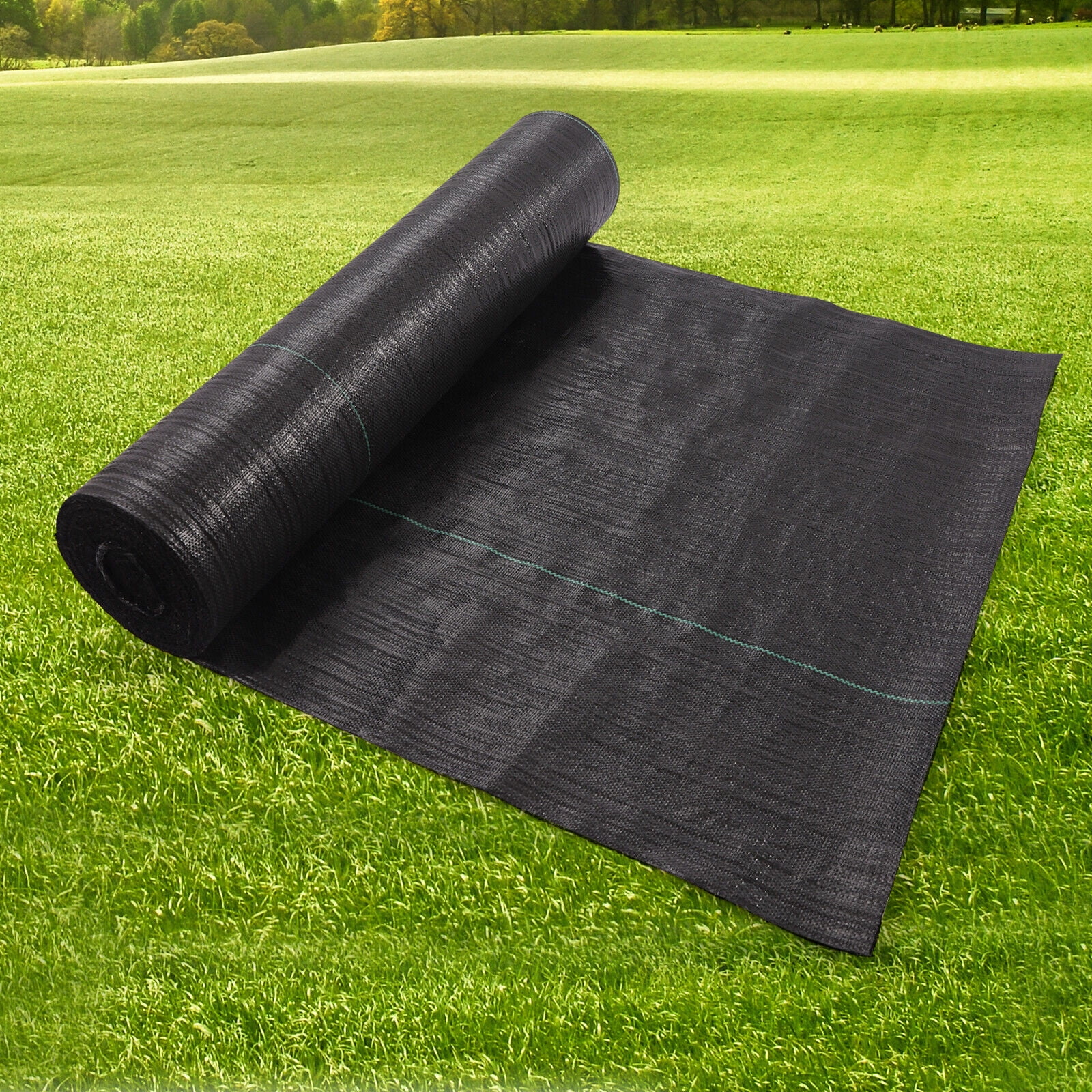 Miumaeov Burlap Roll Mulch Premium Weed Barrier Fabric Woven Weed