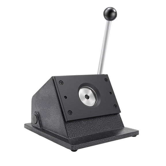 Miumaeov Button Hole Punch, Heavy Duty Metal Circle Punch Tool,37mm/1.46inchInch Badge Hole Punch for Fabric Leather Cardstock, Precise Single Hole Puncher for DIY Crafts Vinyl Cards Tags, Purple