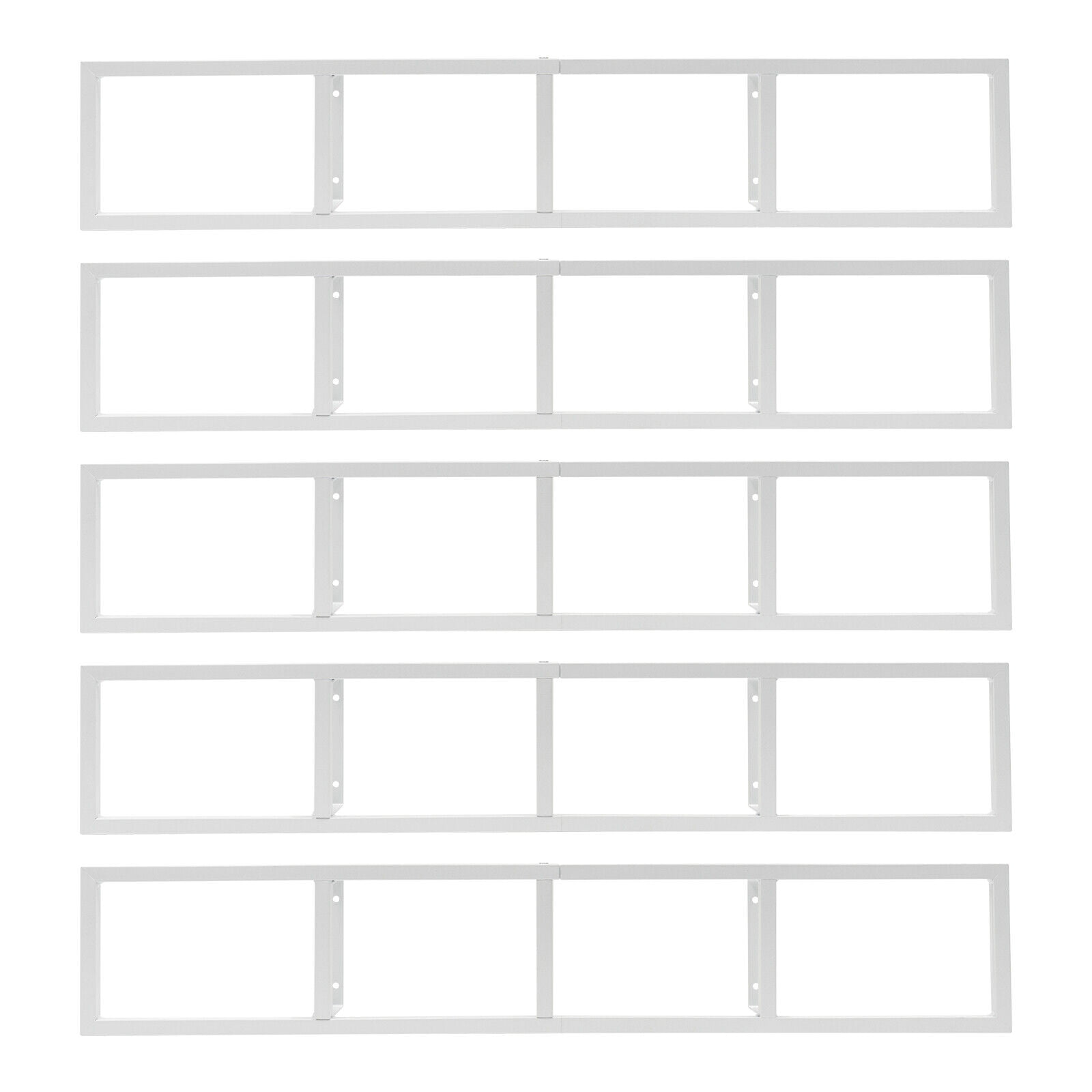 Miumaeov CD DVD Organizer Wall Mount 34 In Media Storage Rack Metal ...