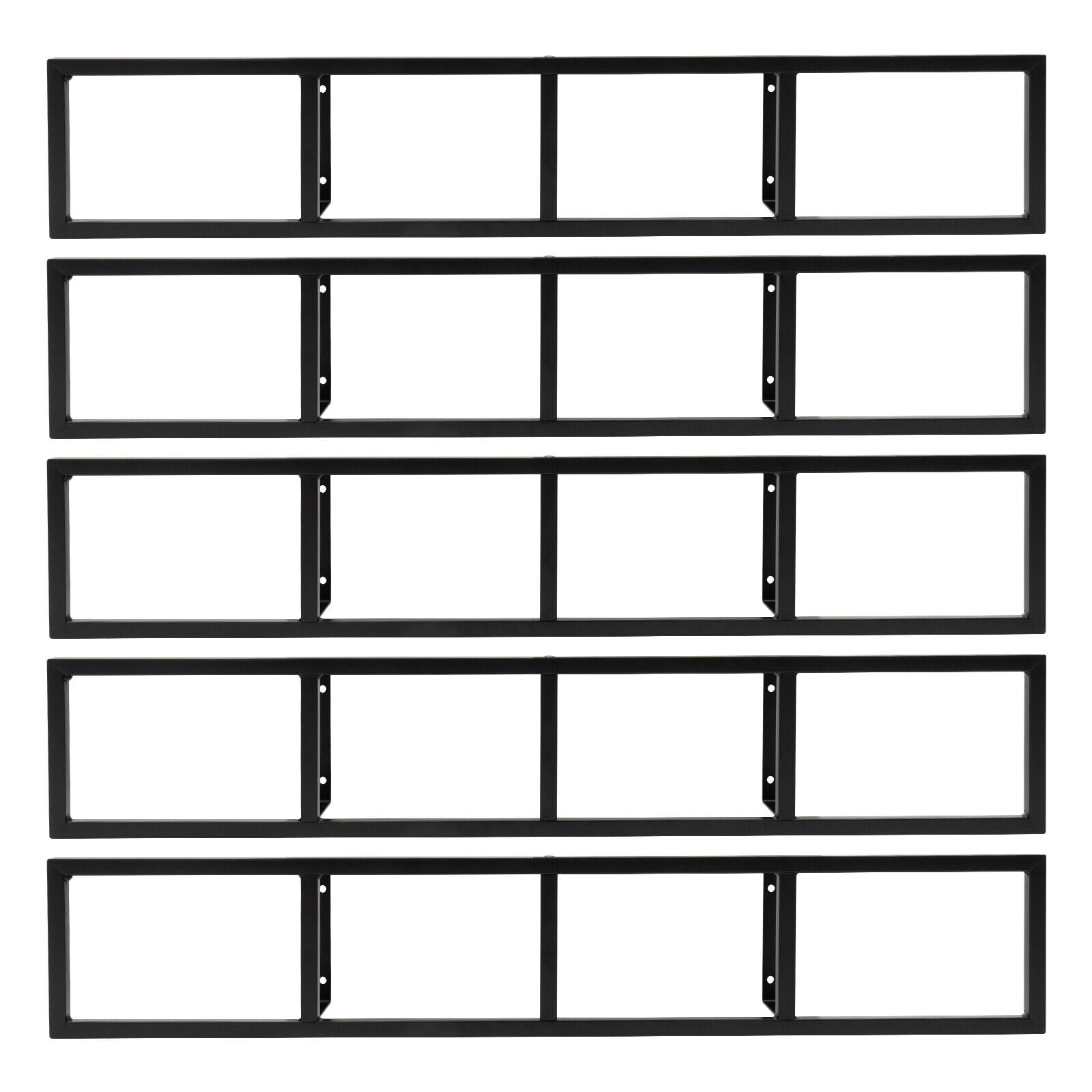 Miumaeov CD DVD Organizer Wall Mount 34 In Media Storage Rack Metal ...