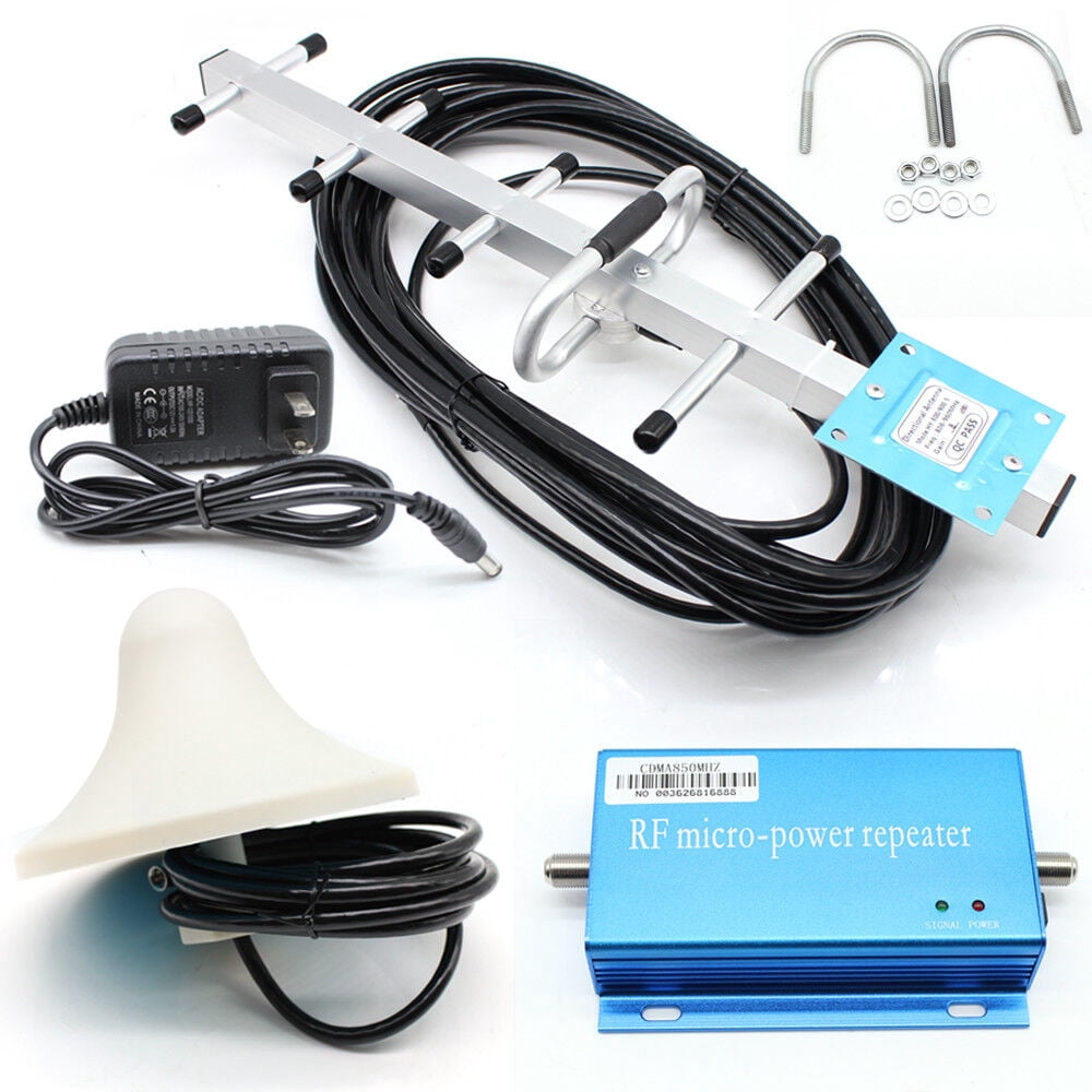 Miumaeov CDMA 850MHz Cell Phone Signal 3G 4G Repeater Booster Amplifier Extender Kit