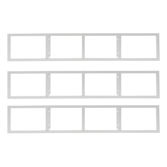 Miumaeov CDs DVDs Display Racks Video Game CDs Floating Shelf Organizer Wall Mount Storage Holder 3 Pack White
