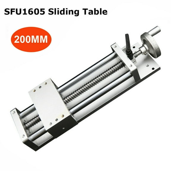 Miumaeov CNC Linear Slide Guide Ball Screw Manual SFU 1605 Ballscrew XYZ CNC Sliding Table Linear Load 200KG