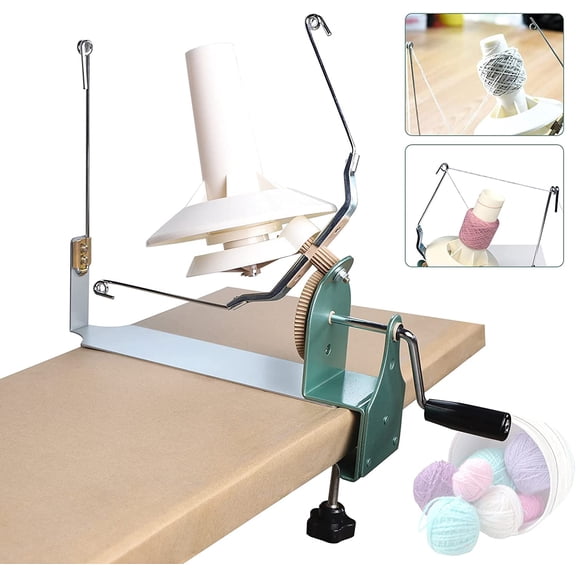 Miumaeov Cashmere Wool Winder, Manual Yarn Ball Winder, 500g Capacity