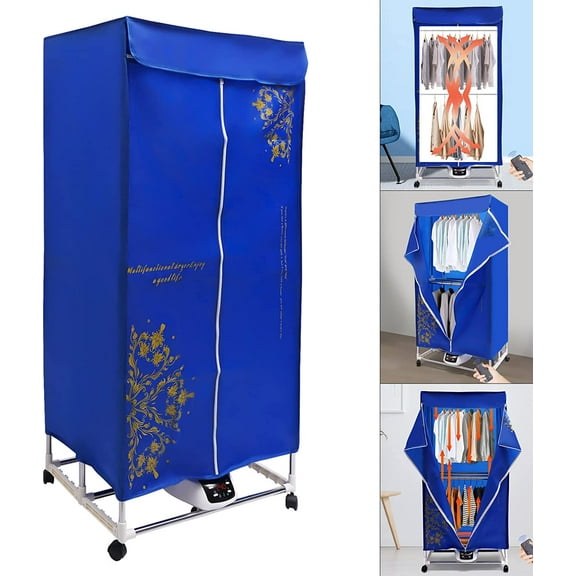 Miumaeov Clothes Dryer Portable Travel Dryer Machine w/ Temperature Controller