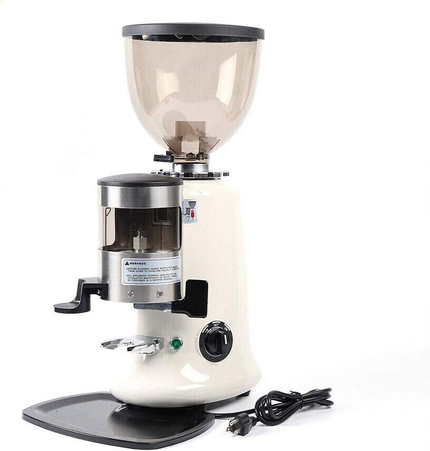 Miumaeov Commercial Coffee Grinder,110V 350W Electric Burr Coffee Grinder Coffee Bean Grinder Grinding Machine Heavy Duty,Cast Aluminum Body,1.2kg Hopper