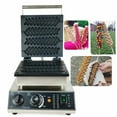 Miumaeov Commercial Electric Waffle Machine Nonstick Wheat Stalk Waffle