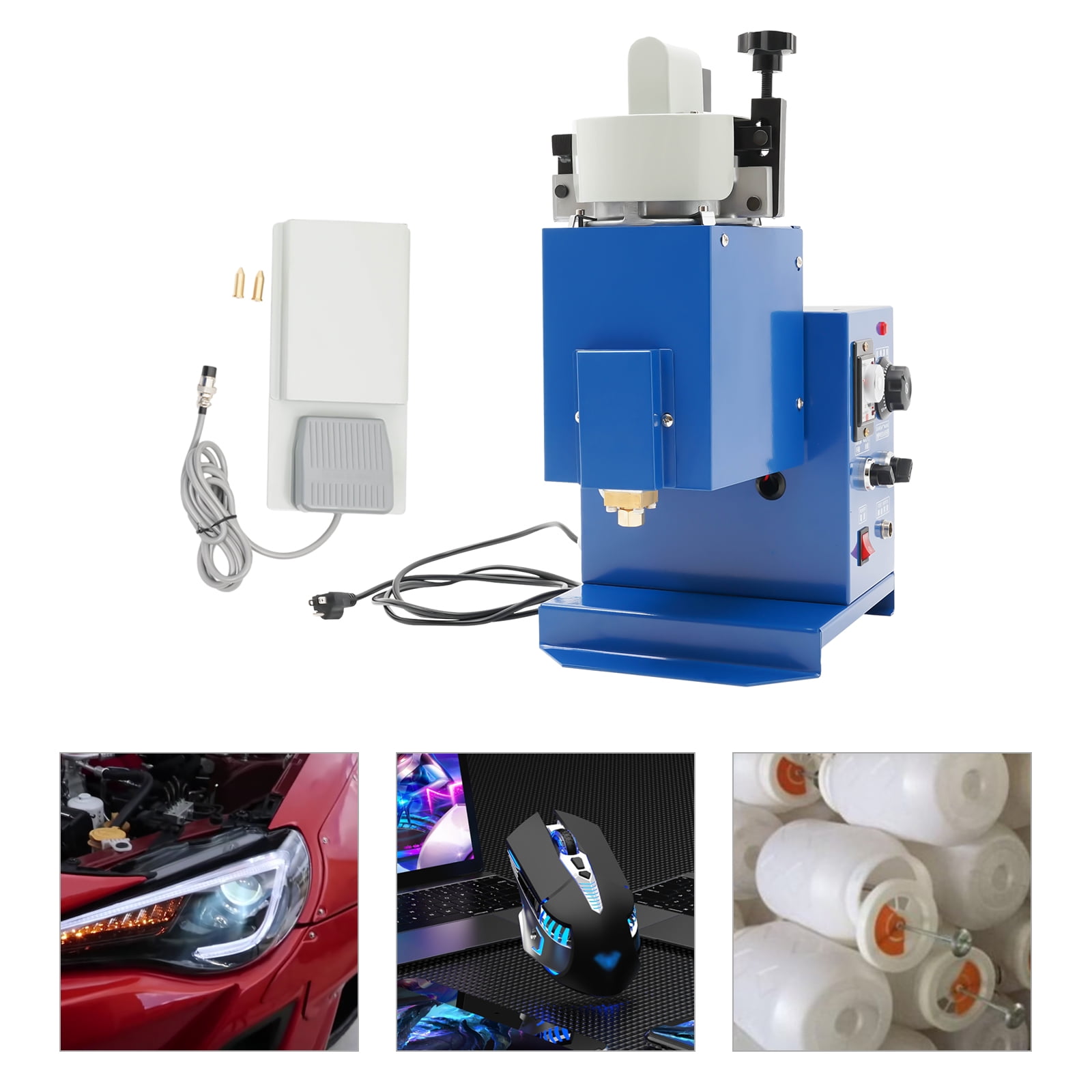 Miumaeov Commercial Hot Melt Glue Spray Injecting Machine 900W Semi-automatic Adhesive Hot Glue Gun Dispenser Equipment for Industries