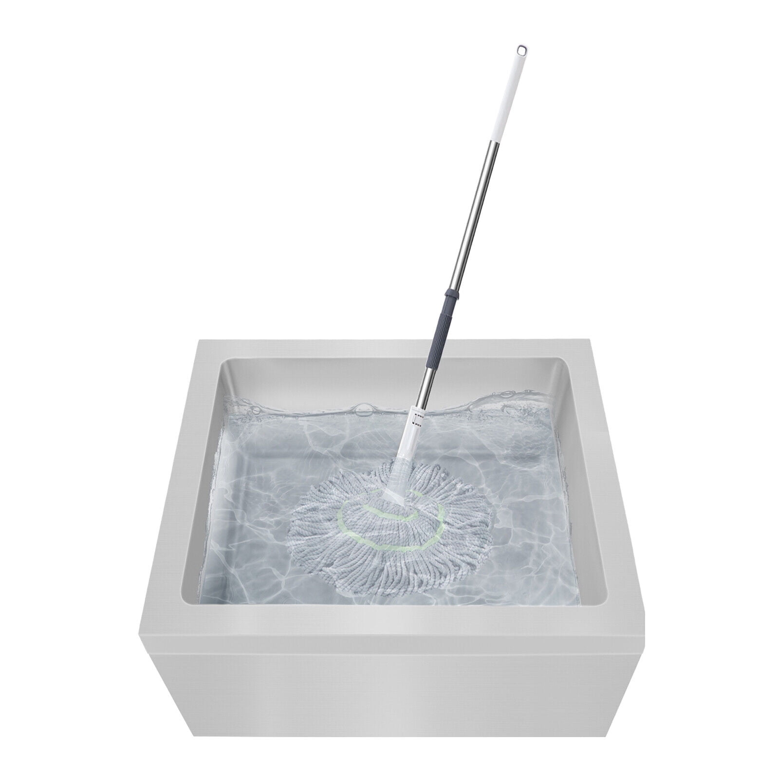 Miumaeov Commercial Sink Stainless Steel Floor Mount Mop Sink Kitchen Utility Sink Rectangular Service Sink 22*19*12in