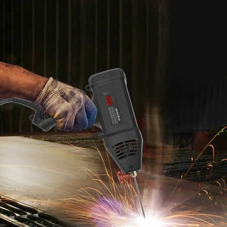 Miumaeov Compact Portable Handheld Welding Machine Kit 110V Digital Stick Welder with Adjustable Current Toolbox Folding Helmet Welding Brush Welding Rod for Stainless Steel Aluminum Pig Iron