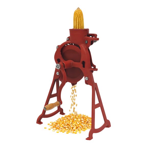 Miumaeov Corn Sheller Hand Crank, Steel Corn Cob Thresher with Stand, Manual Quick Corn Cob Stripper Tool for Home Use, Corn Cob Stripper