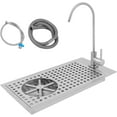 thumbnail image 1 of Miumaeov Cup Washer Sink with Faucet, Stainless Steel Glass Rinser with Drain Drip Tray Recessed Pitcher Rinser with Drain Pipe & Inlet Pipe, 1 of 7