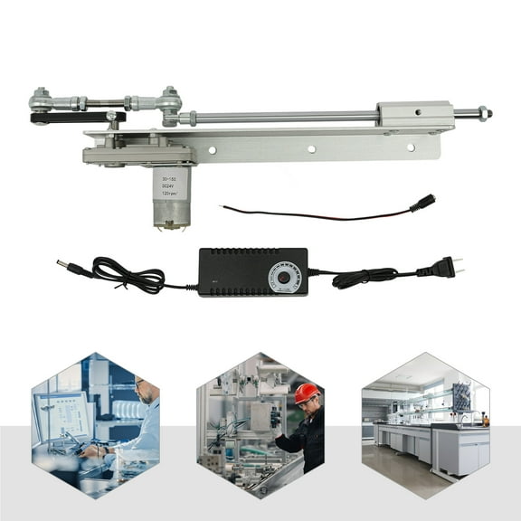 Miumaeov DC24V Cycle Linear Motor Adjustable Stroke Reciprocating Linear Actuator 20-120RPM