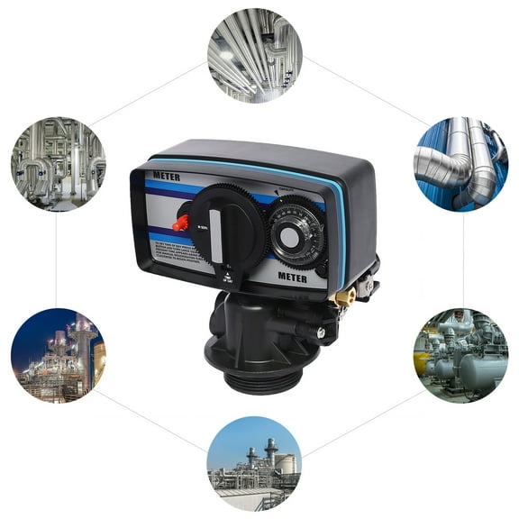 Miumaeov Digital Control Valve for Water Softener 5600SM Flow Type Whole House Timer Control Valve