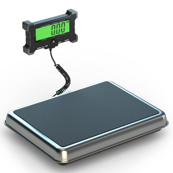 Miumaeov Digital Postal Shipping Scale, 440LBS Heavy Duty Postal Package Scale, Post Office Postal Scale, Commercial Weight Scale with Battery, LCD Display for Small Business, Luggage, Warehouse