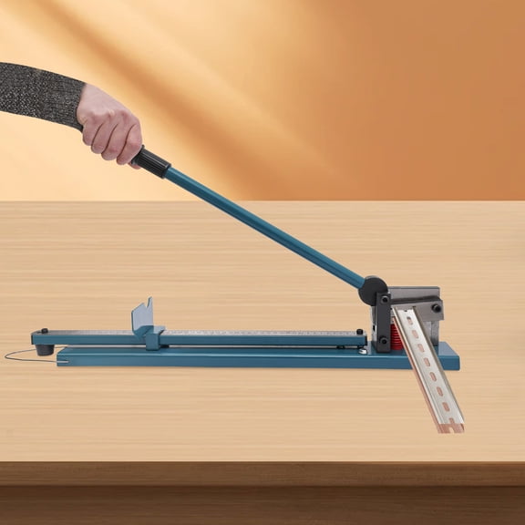 Miumaeov Double Groove Rail Cutting Machine Cutting Width of 13.8 to 15.7" Guide Rail Cutter with Measuring Ruler 1mm/0.04" Cutting Thickness