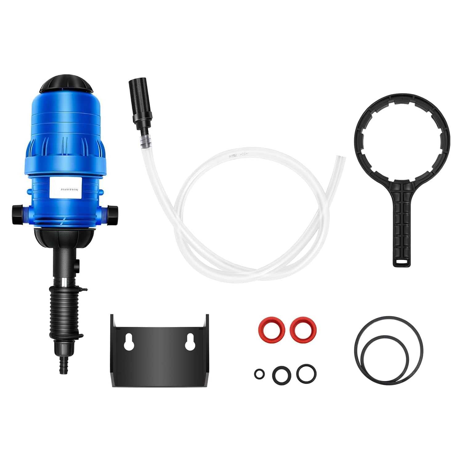 Miumaeov Drip Irrigation Injector Dosing Pump, 0.4-4% Water Powered Liquid Doser, Fertilizer Injector, 5.28-660.43Gal/H Flow, Water Powered Drip Feeder Drip Irrigation Injector
