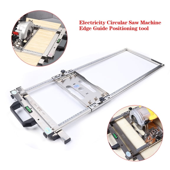 Miumaeov Circular Saw Guide System Trimmer Machine Positioning Board Tool Accurate Rip-Cut Track Rail Edge Cutting for 4" Saw