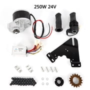 Miumaeov Electric Bicycle Conversion Kit 24V 250W E-Bike Wheel Motor Kit with Chain for 16-28 Bike